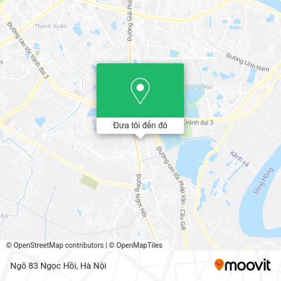 Bản đồ Ngõ 83 Ngọc Hồi