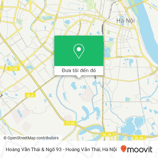 Bản đồ Hoàng Văn Thái & Ngõ 93 - Hoàng Văn Thái