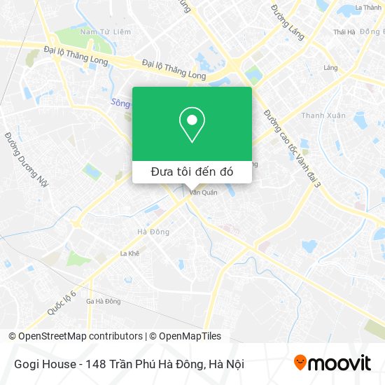 Bản đồ Gogi House - 148 Trần Phú Hà Đông