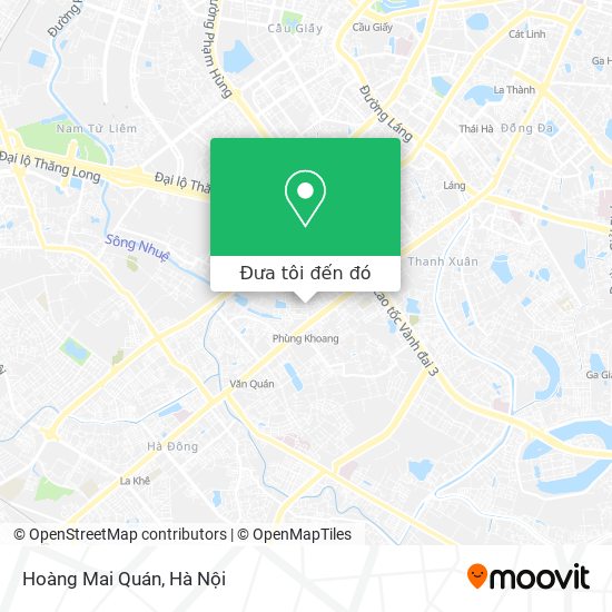 Bản đồ Hoàng Mai Quán