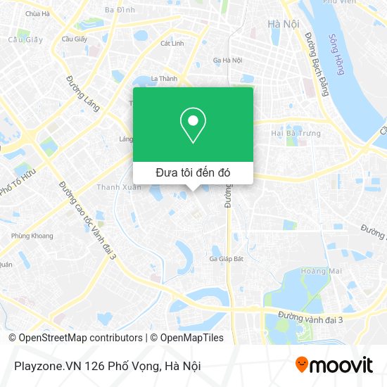 Bản đồ Playzone.VN 126 Phố Vọng