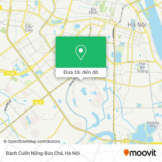 Bản đồ Bánh Cuốn Nống-Bún Chả