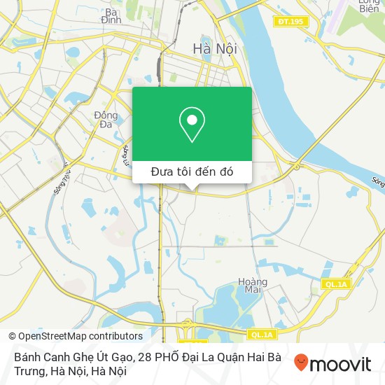 Bản đồ Bánh Canh Ghẹ Út Gạo, 28 PHỐ Đại La Quận Hai Bà Trưng, Hà Nội