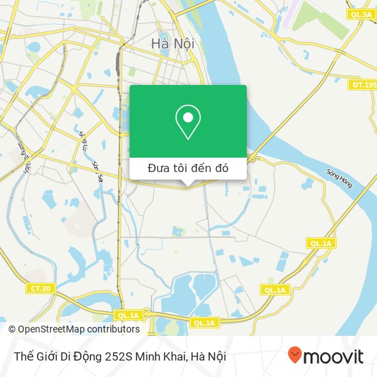 Bản đồ Thế Giới Di Động 252S Minh Khai, 252S PHỐ Minh Khai Quận Hai Bà Trưng, Hà Nội