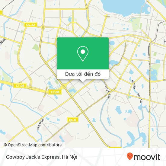 Bản đồ Cowboy Jack's Express, PHỐ Hoàng Đạo Thúy Quận Thanh Xuân, Hà Nội