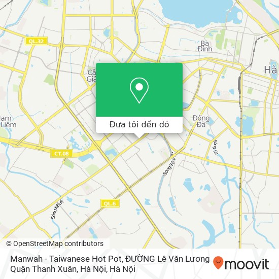 Bản đồ Manwah - Taiwanese Hot Pot, ĐƯỜNG Lê Văn Lương Quận Thanh Xuân, Hà Nội