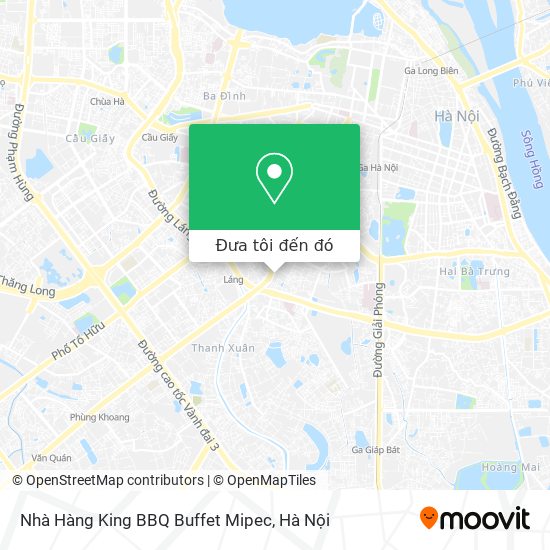 Bản đồ Nhà Hàng King BBQ Buffet Mipec