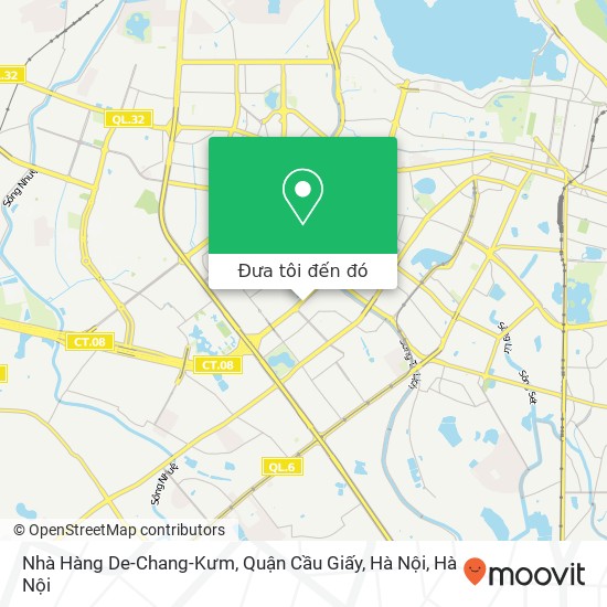 Bản đồ Nhà Hàng De-Chang-Kưm, Quận Cầu Giấy, Hà Nội