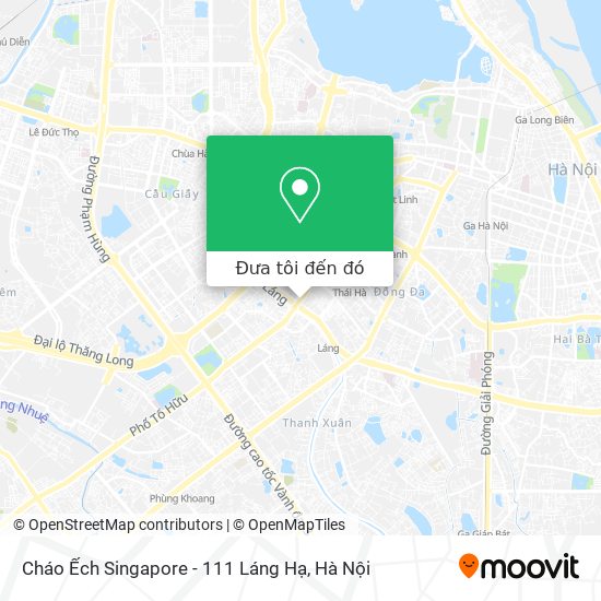 Bản đồ Cháo Ếch Singapore - 111 Láng Hạ