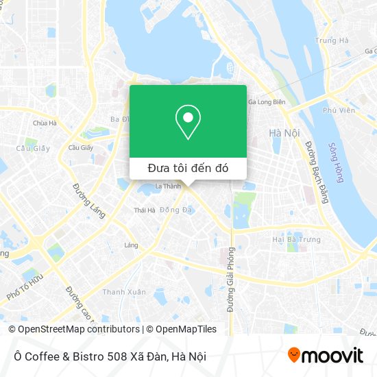 Bản đồ Ô Coffee & Bistro 508 Xã Đàn
