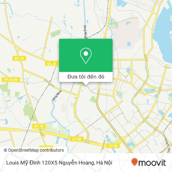 Bản đồ Louis Mỹ Đình 120X5 Nguyễn Hoàng, PHỐ Nguyễn Hoàng Quận Nam Từ Liêm, Hà Nội
