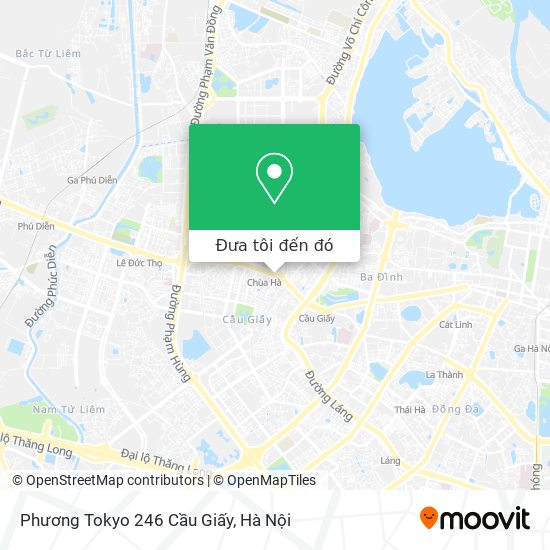 Bản đồ Phương Tokyo 246 Cầu Giấy