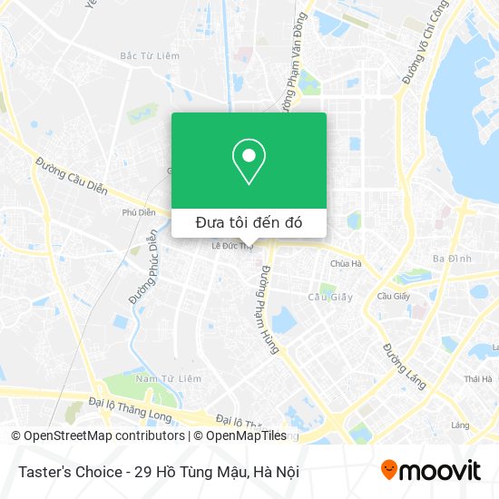 Làm sao để đến Taster\'s Choice - 29 Hồ Tùng Mậu ở Mai Dịch bằng Xe ...