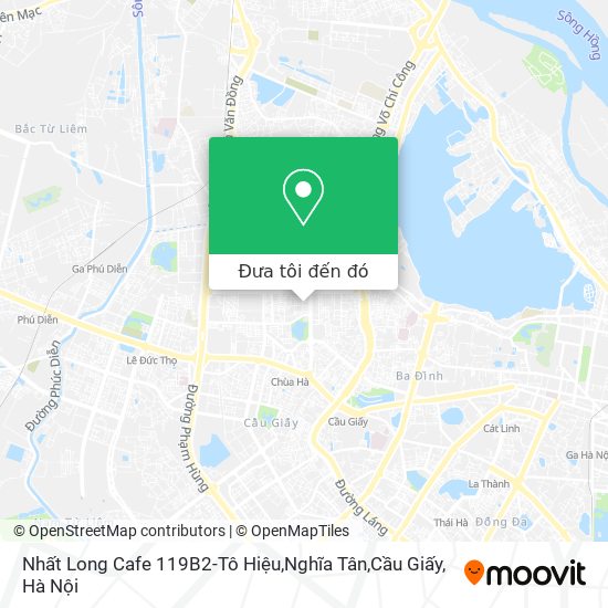 Bản đồ Nhất Long Cafe 119B2-Tô Hiệu,Nghĩa Tân,Cầu Giấy