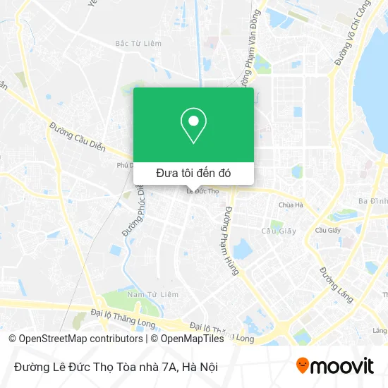 Bản đồ Đường Lê Đức Thọ Tòa nhà 7A