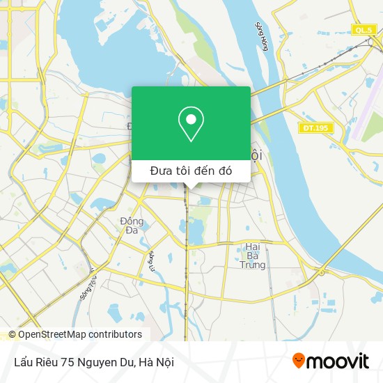 Bản đồ Lẩu Riêu 75 Nguyen Du