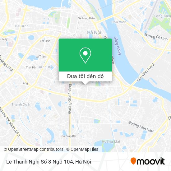 Bản đồ Lê Thanh Nghị Số 8 Ngõ 104