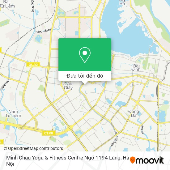 Bản đồ Minh Châu Yoga & Fitness Centre Ngõ 1194 Láng