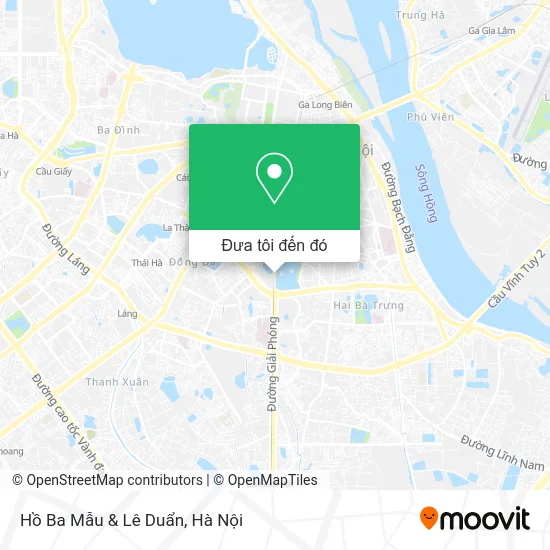 Bản đồ Hồ Ba Mẫu & Lê Duẩn