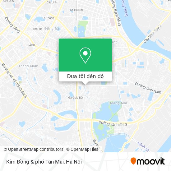 Bản đồ Kim Đồng & phố Tân Mai