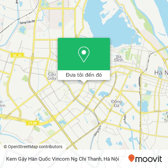 Bản đồ Kem Gậy Hàn Quốc Vincom Ng Chí Thanh