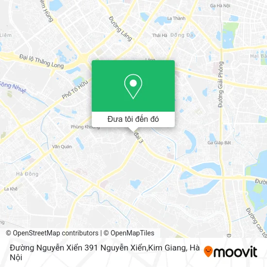 Bản đồ Đường Nguyễn Xiển 391 Nguyễn Xiển,Kim Giang