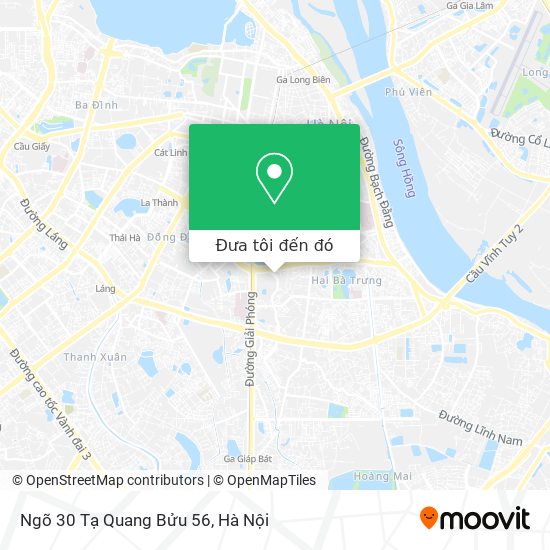 Bản đồ Ngõ 30 Tạ Quang Bửu 56
