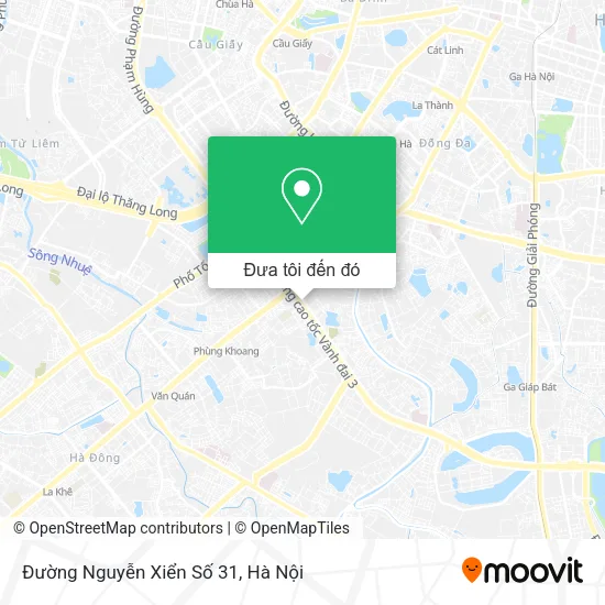 Bản đồ Đường Nguyễn Xiển Số 31
