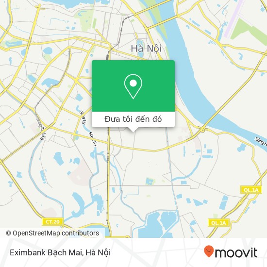 Bản đồ Eximbank Bạch Mai