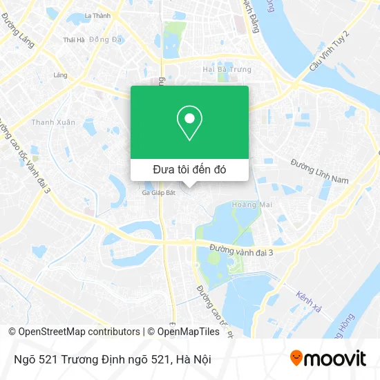 Bản đồ Ngõ 521 Trương Định ngõ 521