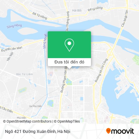 Bản đồ Ngõ 421 Đường Xuân Đỉnh
