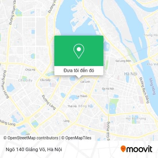 Bản đồ Ngõ 140 Giảng Võ