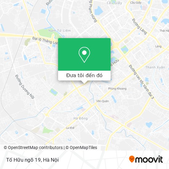 Bản đồ Tố Hữu ngõ 19