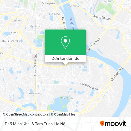 Bản đồ Phố Minh Khai & Tam Trinh