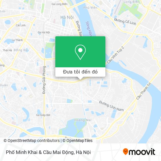 Bản đồ Phố Minh Khai & Cầu Mai Động