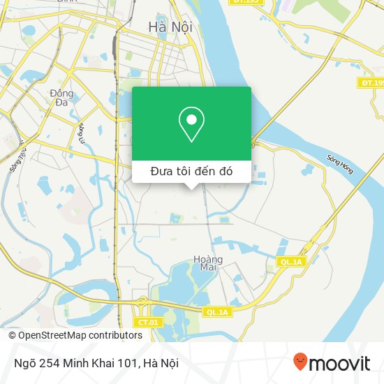 Bản đồ Ngõ 254 Minh Khai 101