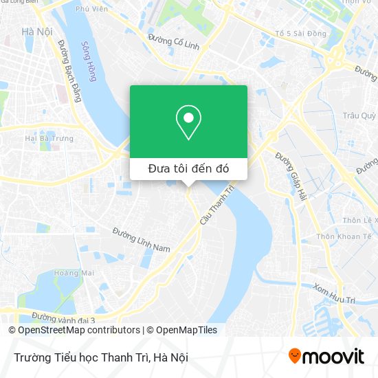 Bản đồ Trường Tiểu học Thanh Trì