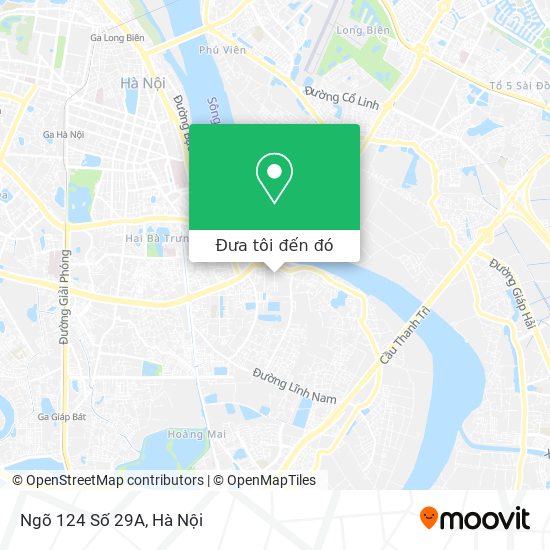 Bản đồ Ngõ 124 Số 29A