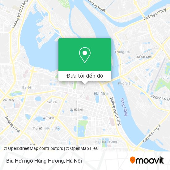 Bản đồ Bia Hơi ngõ Hàng Hương