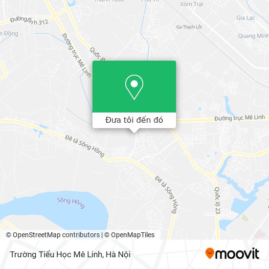 Bản đồ Trường Tiểu Học Mê Linh
