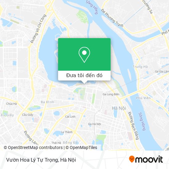 Bản đồ Vườn Hoa Lý Tự Trọng