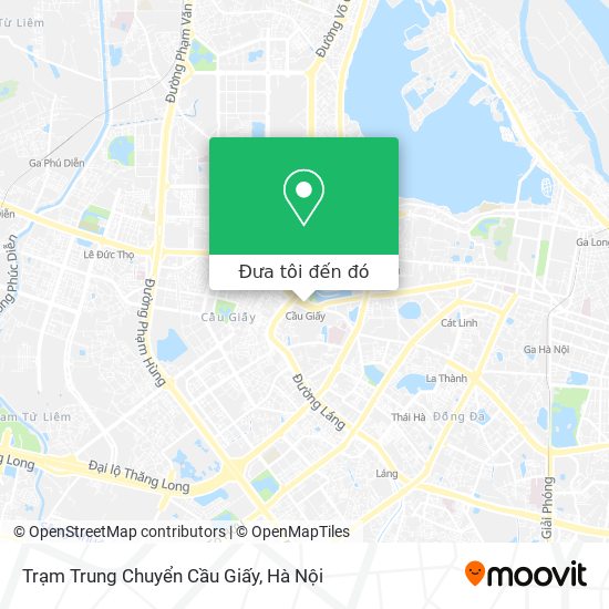 Bản đồ Trạm Trung Chuyển Cầu Giấy