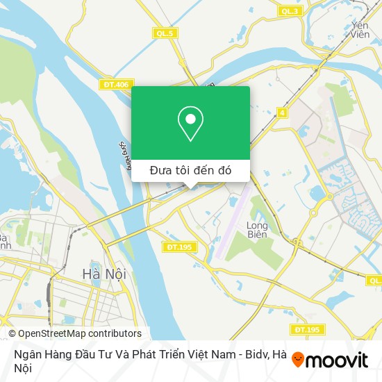 Bản đồ Ngân Hàng Đầu Tư Và Phát Triển Việt Nam - Bidv