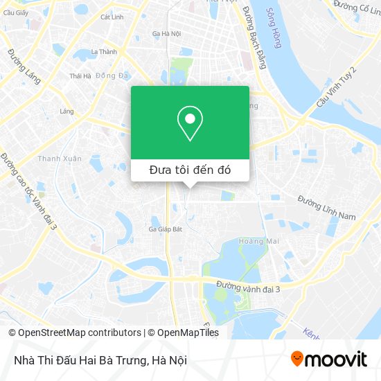 Bản đồ Nhà Thi Đấu Hai Bà Trưng
