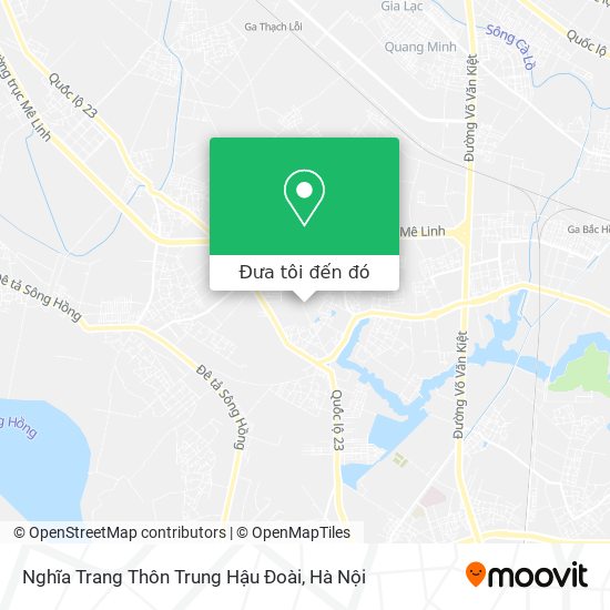 Bản đồ Nghĩa Trang Thôn Trung Hậu Đoài