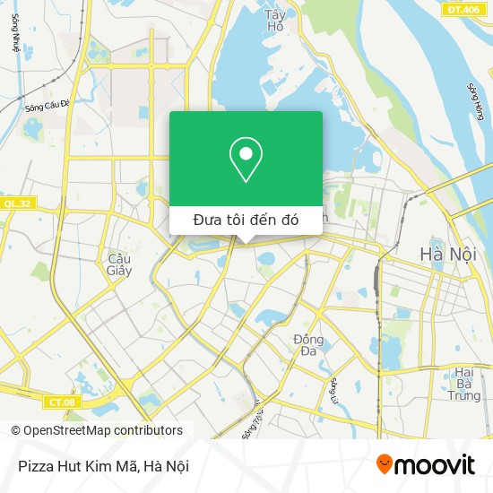 Bản đồ Pizza Hut Kim Mã