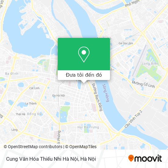 Bản đồ Cung Văn Hóa Thiếu Nhi Hà Nội