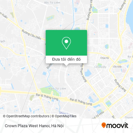 Bản đồ Crown Plaza West Hanoi