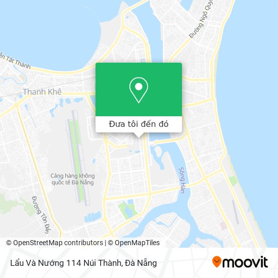 Bản đồ Lẩu Và Nướng 114 Núi Thành