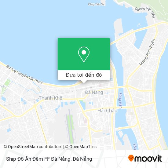 Bản đồ Ship Đồ Ăn Đêm FF Đà Nẵng